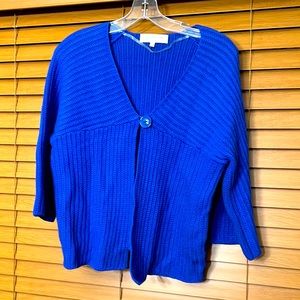 Jones New York Sweater Sz L blue